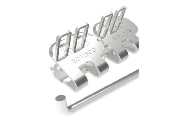 Gurtverbinder EC125SS - 1000mm, 8 Streifen mit 4 Verbinderstäben und 10 Scheiben. ECP125SS