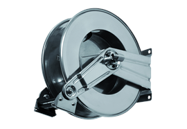Inox Schlauchaufroller HR1100 für 1/4"-3/8"-1/2" Schlauch bis 200 bar