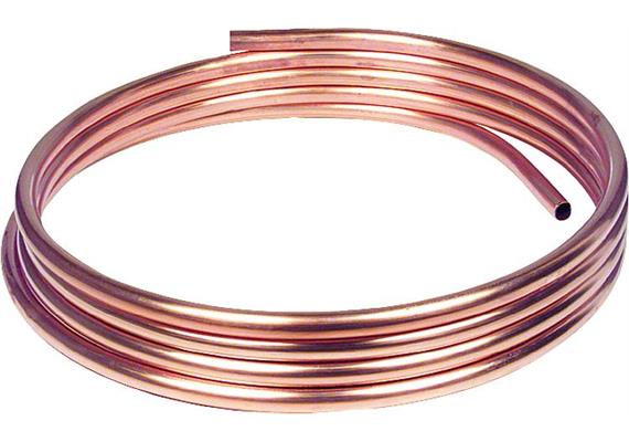 Kupferrohr weich in Ringen a 50 m, 8 x 1 mm (6/8) RAL/DVGW, DIN-EN 1057