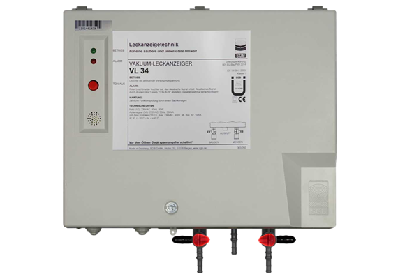 Leckanzeiger SGB VL34, 230V, IP30, Schlauchanschluss S4+S6