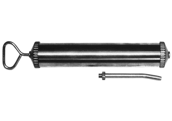 Saug- und Füllpumpe aus Metall, 1000 cm³ mit starrem Rohr (100 mm)