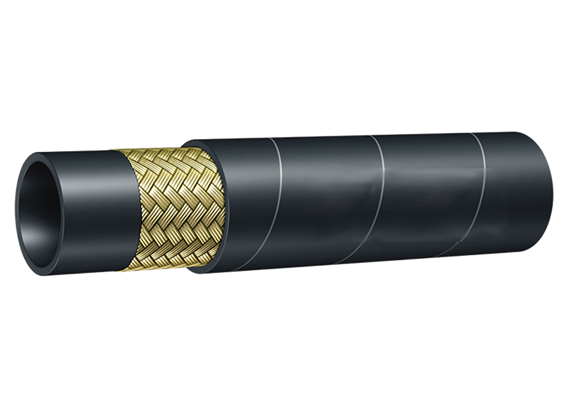 Schlauch für Öl 1SC DN12, 12.8 x 19.1 mm, 160 bar, r 130 mm