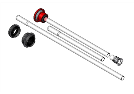 Set Saugrohr CDS 2" für Kleintanks bis 1500 Liter