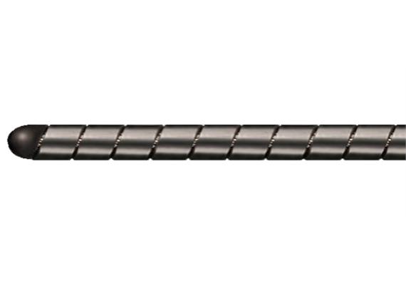 Verbindestäbe O1K - Flachbandummantelte  Edelstahllitze - Rolle à 10 m