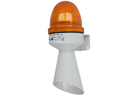 Warnlicht-Hupe 230V 92dB IP43