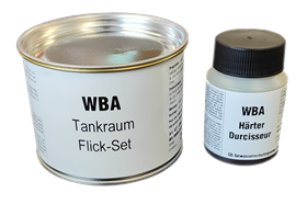 WBA Tankraum-Flick-Set, Komp. A Dose à 250 gr, B à 100 gr.