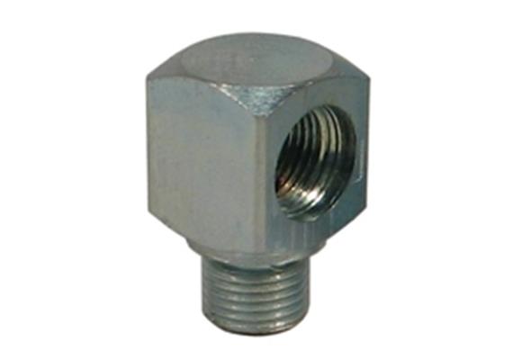 Adaptateur coudé eco - M10x1, pour bec de préhension hydraulique à 4 mâchoires