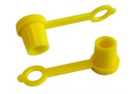 Capuchon de protection en plastique jaune pour graisseur hydraulique