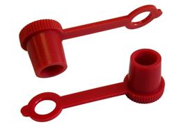 Capuchon de protection en plastique rouge pour graisseur hydraulique