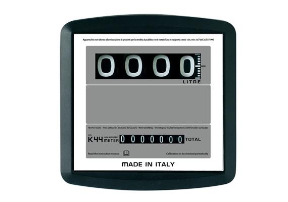 Compteur mécanique K44-H, entrée et sortie horizontale