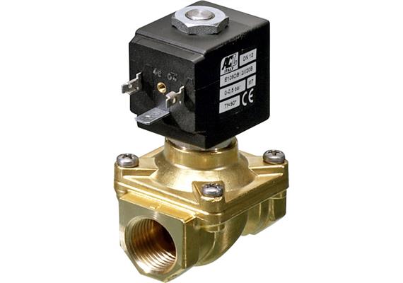 Electrovanne R1/2" - 2/2, VITON®, laiton, 230 V, fermé sans électricité