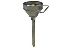 Entonnoir en fer blanc FF-T 160 avec filtre et sortie droite flexible - ø 160 mm