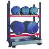 Étagère barillet pour 3 fûts de 60 l et 2 de 200 l