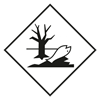 Etiquette pour substances dangereuses pour l'environnement, 100 x 100 mm