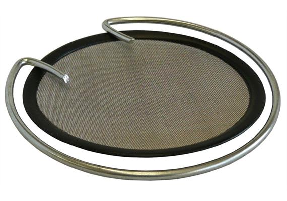 Filtre de rechange pour entonnoir en fer blanc - 0.25 mm maillage et anneau de serrage
