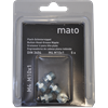 Graisseur à tête plate M4 M10x1 - ø10 mm - 6-pans 11, acier zingué en blister - UE 5 pcs.