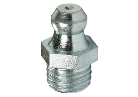 Graisseur conique H1 M8x1.25 en acier zingué, 6-pans 9 - UE 3000 pcs.