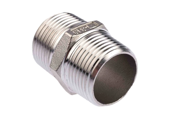 Mamelon double en acier inoxydable 1.4408 ½" clé 21, 34 mm