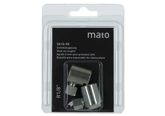 MATO agrafes à tirer SK-10R8 SB, R1/8" pour graisseurs plats ø 10 mm