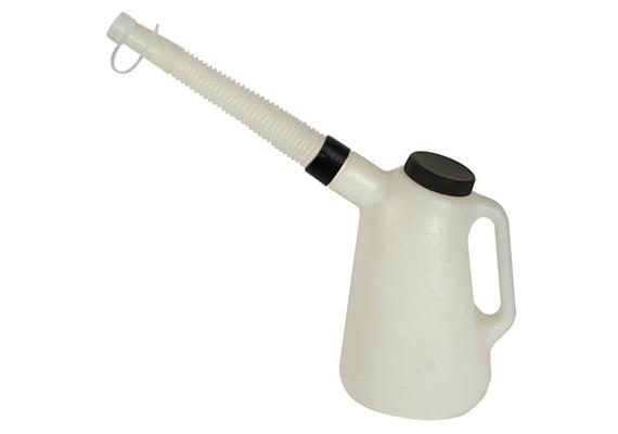 Mesure pour liquide J-PE 1000 en HD-PE, 1 litre avec graduation ¼ l - UE 5 pcs.