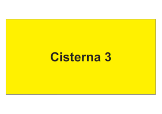 Plaquette en aluminium jaune, 100 x 50 mm "CITERNA "
