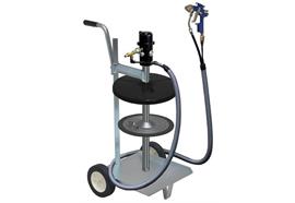 pneuMATO 55 - LubeJet, mobile, seau 25 kg avec ø-int. 300-335 mm