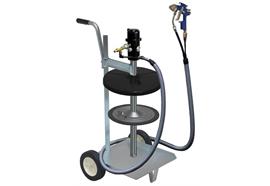 pneuMATO 55 - LubeJet, mobile, seau 50 kg avec ø-int. 355-387 mm