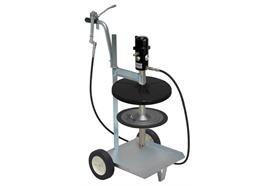 pneuMATO 55 mobile pour fûts de 18/20 kg avec ø-int. 265-285 mm, tuyau 6.5 m
