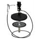 pneuMATO 55 stationnaire pour fûts de 18/20 kg avec ø-int. 265-285 mm, tuyau 10 m