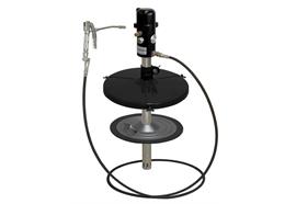 pneuMATO 55 stationnaire pour fûts de 18/20 kg avec ø-int. 265-285 mm, tuyau 10 m