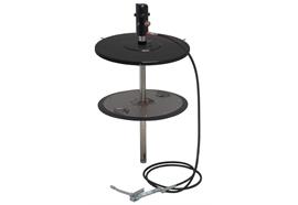 pneuMATO 55 stationnaire pour fûts de 200 kg avec ø-int. 550-590 mm, tuyau 6.5 m