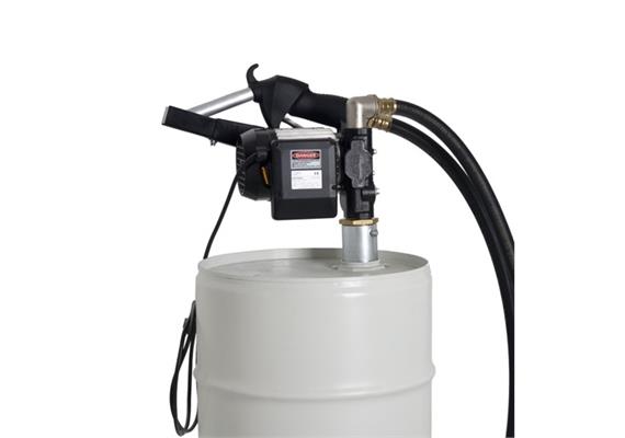 Pompe gasoil 60 L/mn avec filtre eau/gasoil tuyau refoulement 6m