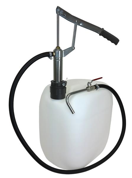 Pompe à graisse manuelle avec flexible et bec rigide