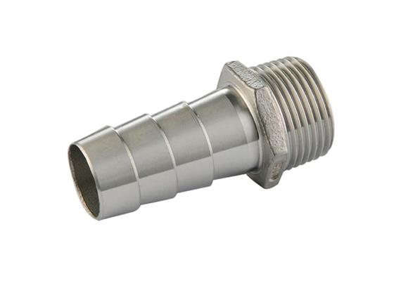 Porte-tuyau pour DN20 / 1" mâle en acier inox