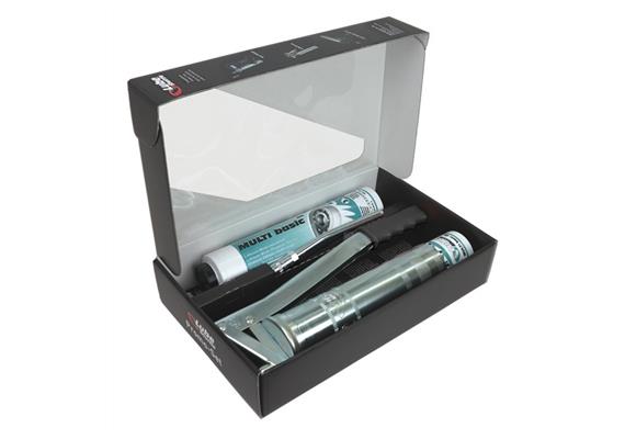 Promo-Set - Pompe à levier Lube-Shuttle, avec raccord rigide E4024, R1/8"