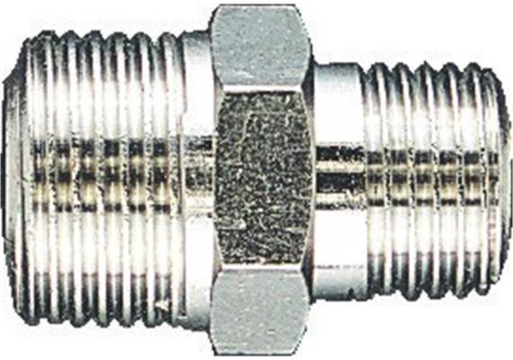 Raccord double ¼" mâle x ½" mâle