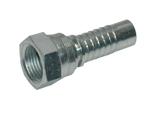 Raccord en acier inox pour DN20 - ècrou tournant 1" - 60°