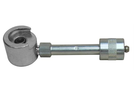 Raccord rigide avec coupleur rapide F16 avec agrafe à tirer 22 mm