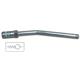 Raccord rigide courbé 150 mm avec agrafe 4 mors et clapet de retention - M10x1
