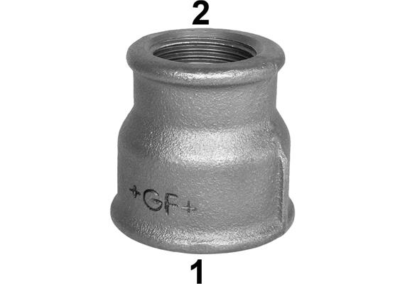 Reduction GF Fittings N° 240 galvanisé 2"-1½" femelle