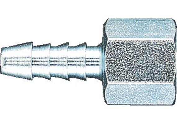 Schlauchnippel 10 x 1/4" innen Stahl verzinkt