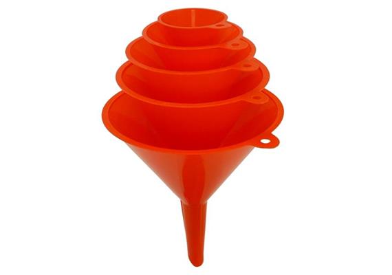 Set d'entonnoirs en plastique F-PP-Set 5 ø 50/75/100/120/150 mm - UE 10 pcs.