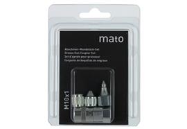 Set de 4 agrafes R1/8" en blister