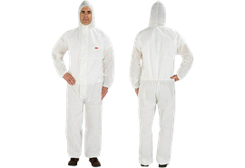 Tenue de protection 3M 4515 cat III type 5/6 avec capuche blanc L, UDV 10 pcs.