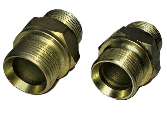 Tubulur double en acier 3/4" 60° mâle