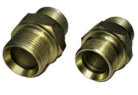 Tubulur double en acier 3/4" 60° mâle