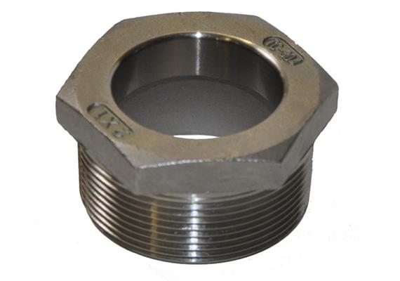 Adattatore barile in acciaio inossidabile, diametro 42.5 mm