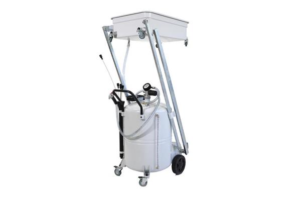 Aspiratore e recuperatore di oli esausti 120 ltr. a pantografo con vasca da 50 ltr.