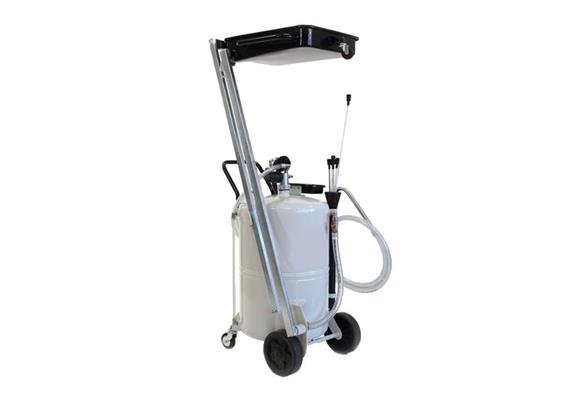 Aspiratore e recuperatore di oli esausti 90 ltr. a pantografo con vasca da 14 ltr.