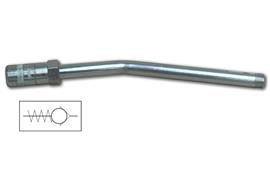 Attacco rigido con testina a 4 griffe, con valvola di ritegno. R1/8"